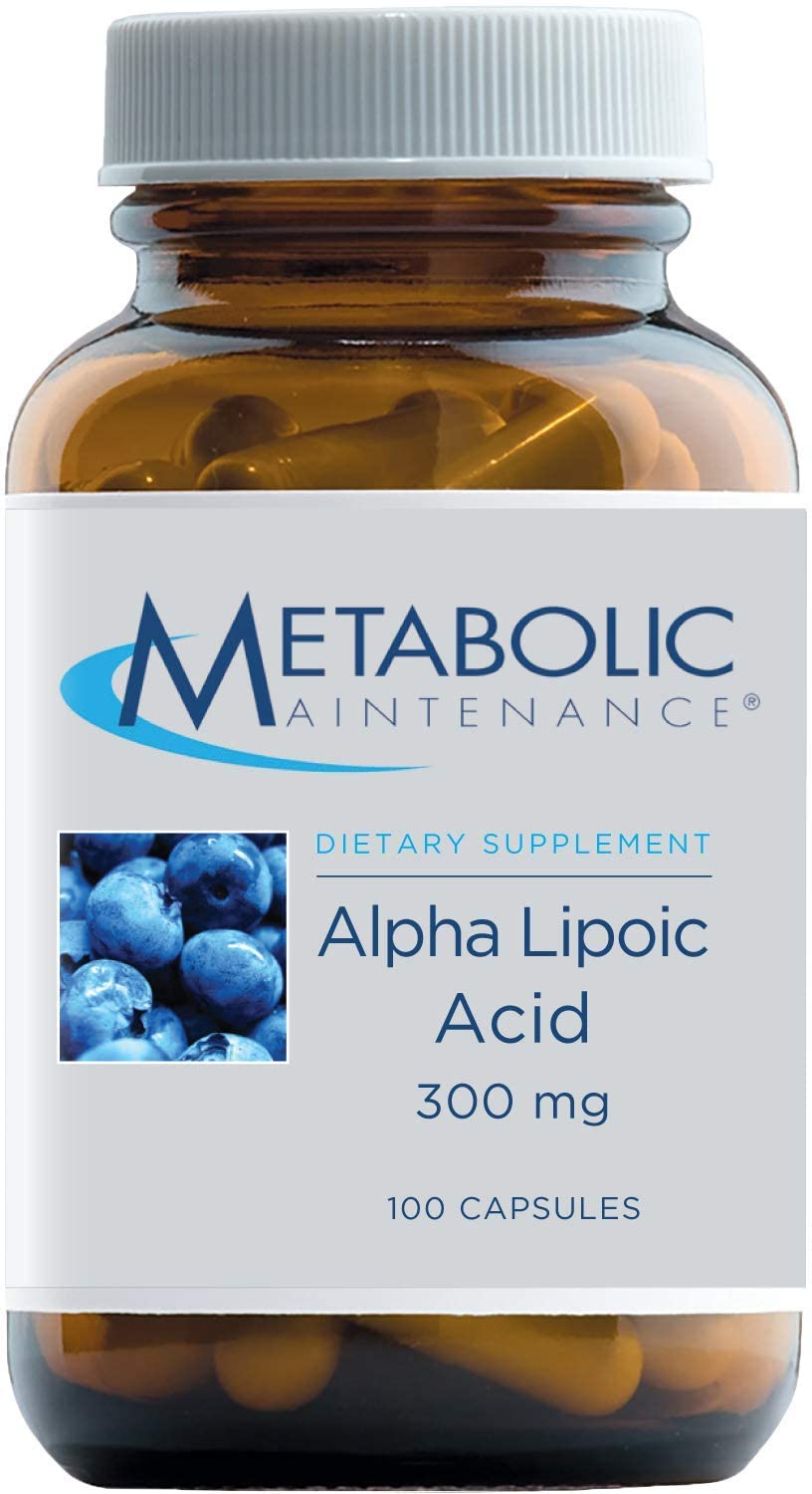 Metabolic Maintenance Alpha Lipoic Acid - 300mg ALA Supplement - Antioxidant Support for Nerve + Liver Health, May Help Maintain Healthy Glucose Metabolism (100 Capsules)